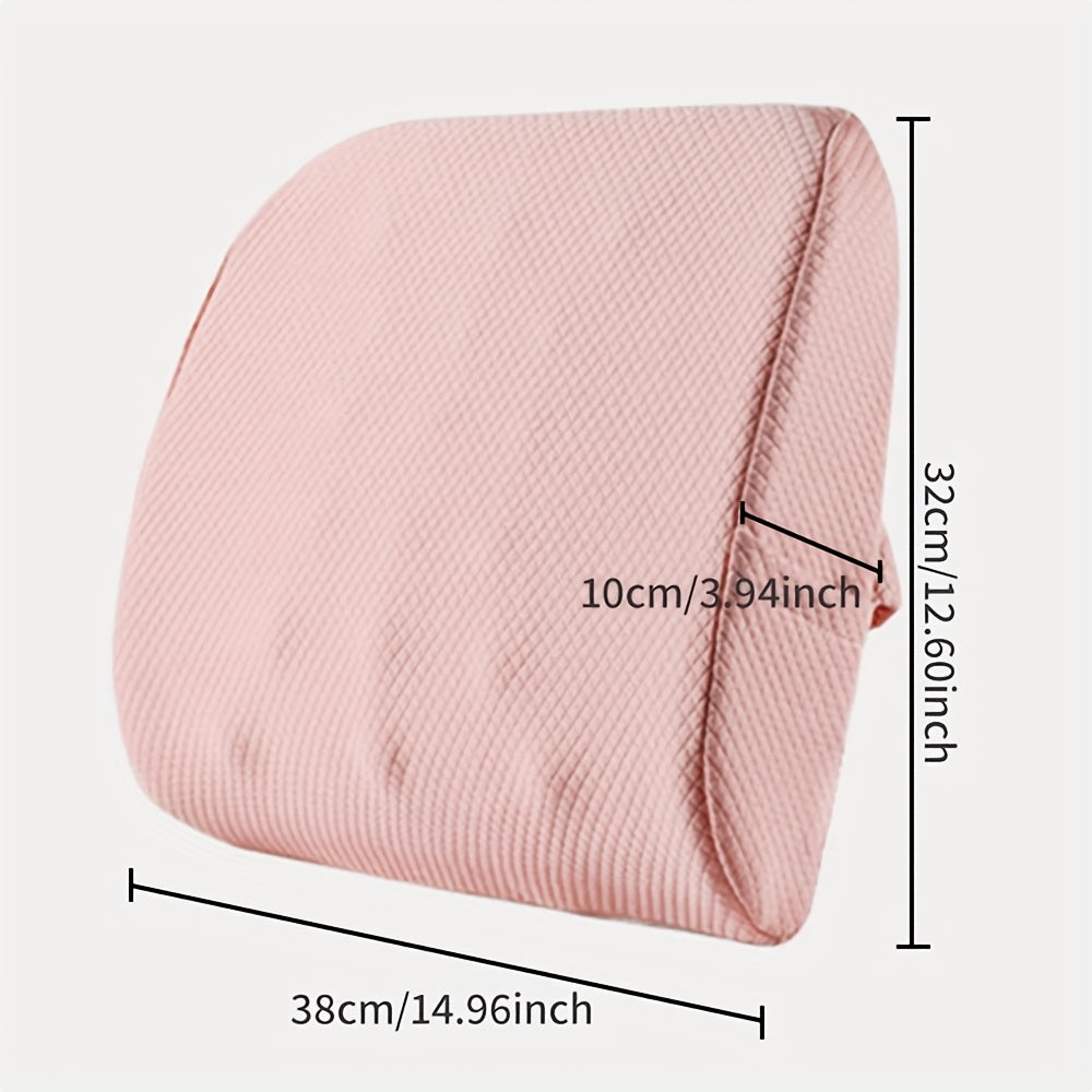 Office Chair Lumbar Support Pillow, Car Backrest Cushion with Slow-Rebound Memory Foam for Gaming and Office Chairs