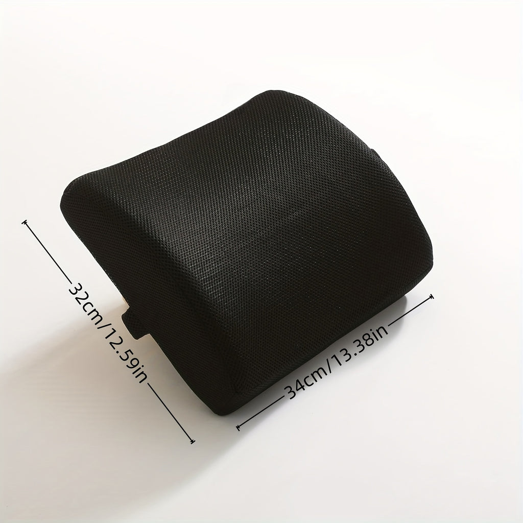 Office chair lumbar support pillow, low back support, ease back pain, ergonomic small back cushion, suitable for tables and chairs, game chairs, adjustable belt and washable pillow case