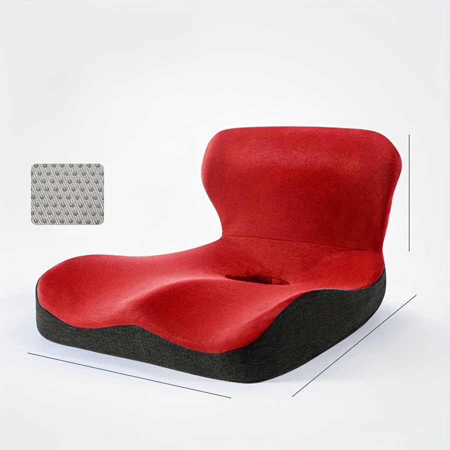 Ergonomic Office Chair Cushion with Lumbar Support - Extra Wide Seat Pad, Memory Technology, Anti-Hemorrhoids & Breathable Design, for Home, Car, Desk - Posture Correction & Hip Alignment - (5 Colors Available), Seat Cushion for Chair, Home Seating