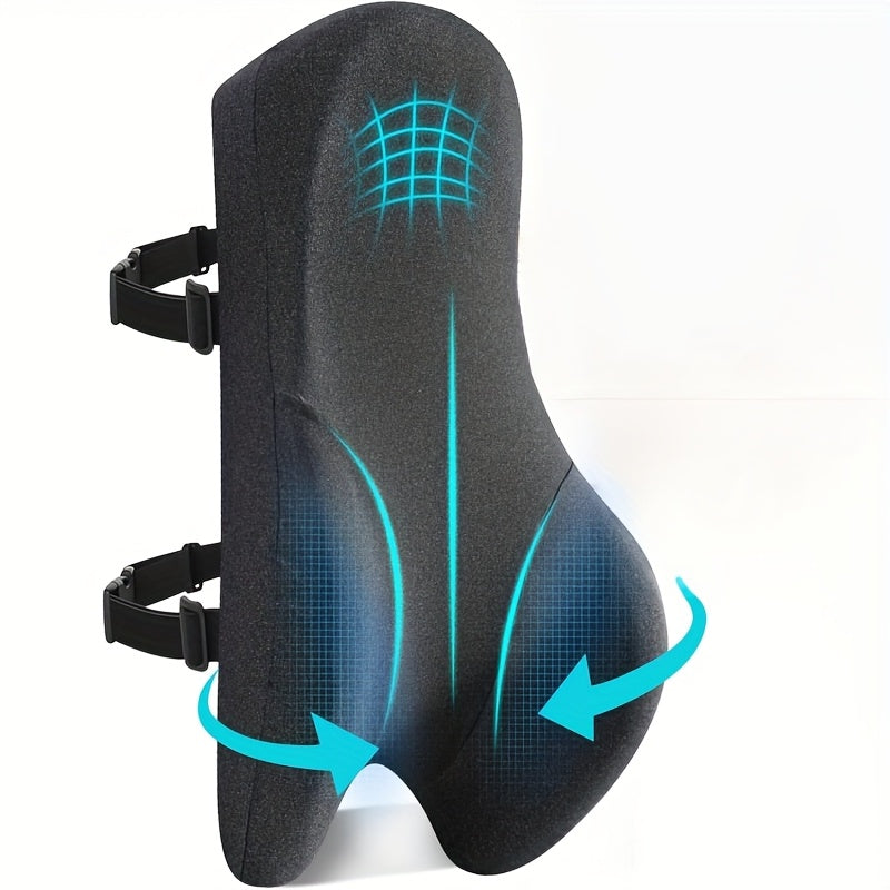Long Back Support Pillow for Caravans Recliner Sitting Back Cushion for Comfort, Big Ergonomics orthopedic Posture Backrest Pillow- Memory Foam Back Cushion for Car Seat Office Chair, Desk Chair, Gaming Chair