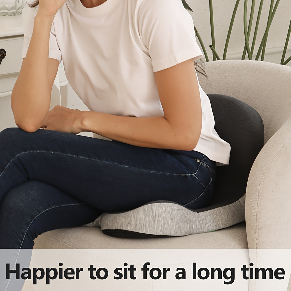 1pc Seat Cushion Ergonomic - Premium Cooling Gel Lumbar Support Cushion For Car & Office - Breathable & Multicolor Mesh Backrest, Soft & Supportive Back Support Pillow - Durable & Washable Cushion For Long Sitting, Driving And Desk Work