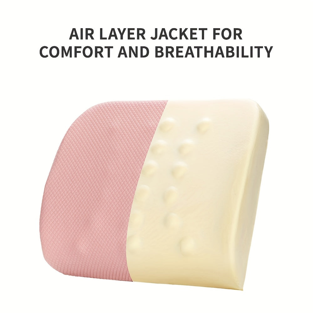 Office Chair Lumbar Support Pillow, Car Backrest Cushion with Slow-Rebound Memory Foam for Gaming and Office Chairs