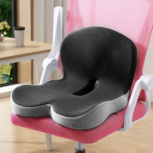 1pc Seat Cushion Ergonomic - Premium Cooling Gel Lumbar Support Cushion For Car & Office - Breathable & Multicolor Mesh Backrest, Soft & Supportive Back Support Pillow - Durable & Washable Cushion For Long Sitting, Driving And Desk Work