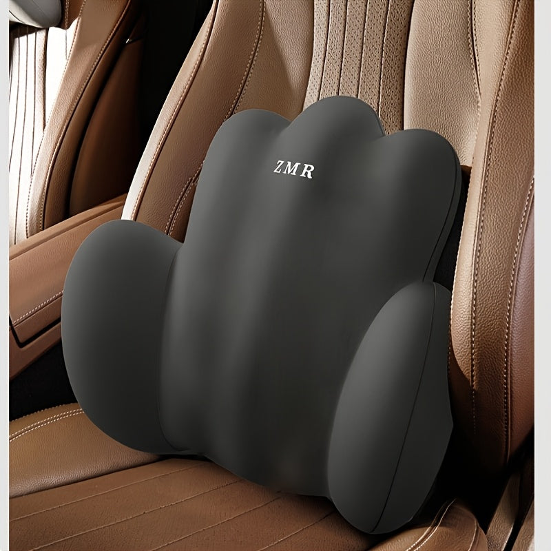 Ergonomic Coral-Shaped Memory Foam Waist Support Cushion - Lightweight Portable Design, Machine Washable, Ideal for Office Chairs, Car Seats, Wheelchairs, Home & Office Use, Comfortable Posture, Durable Fabric