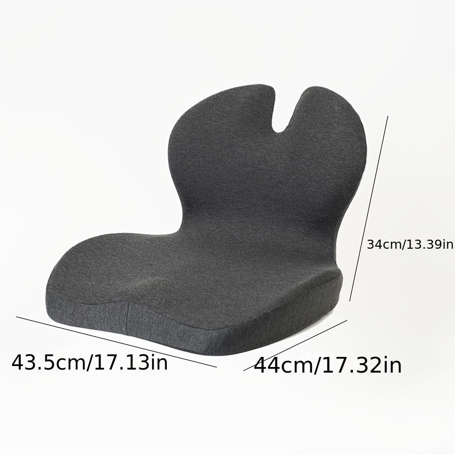 Office Lumbar Support Cushion And Seat Cushion Integrated Workstation for Prolonged Sitting, Memory Foam, Ergonomic Design