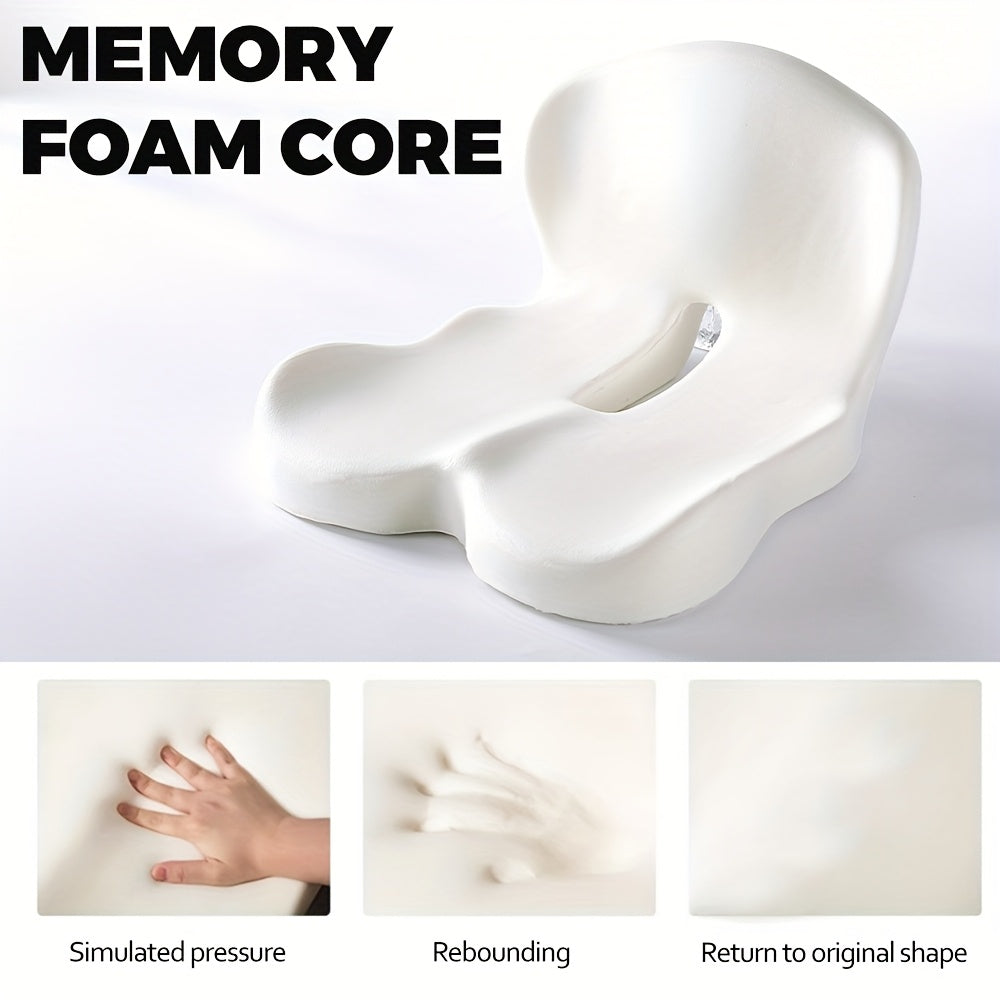 1pc Of Cushion Backrest Cushion, Bedding, Ergonomic Lumbar Support Cushion, Maintain Correct Sitting Posture, Core Soft Support, Sedentary Buttocks Gaming Chair Cushion, Driving Backrest, Removable Jacket, The Perfect Gift!