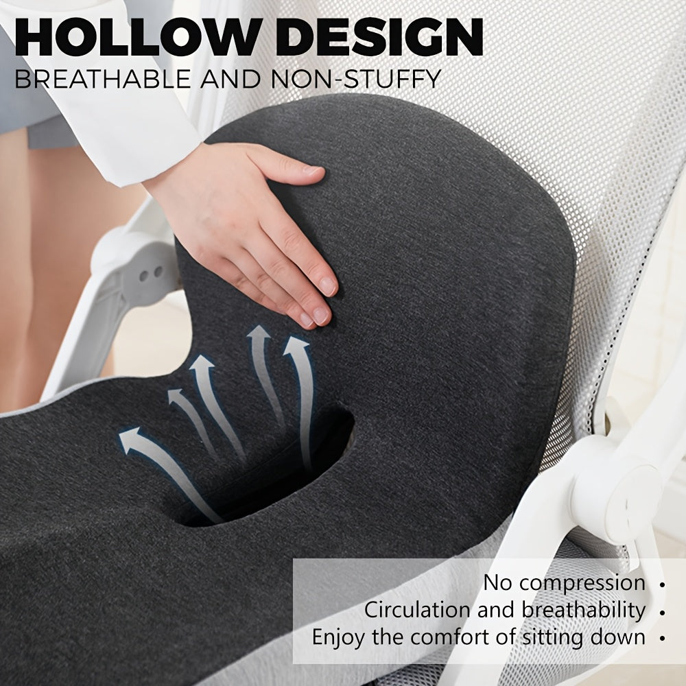 1pc Of Cushion Backrest Cushion, Bedding, Ergonomic Lumbar Support Cushion, Maintain Correct Sitting Posture, Core Soft Support, Sedentary Buttocks Gaming Chair Cushion, Driving Backrest, Removable Jacket, The Perfect Gift!