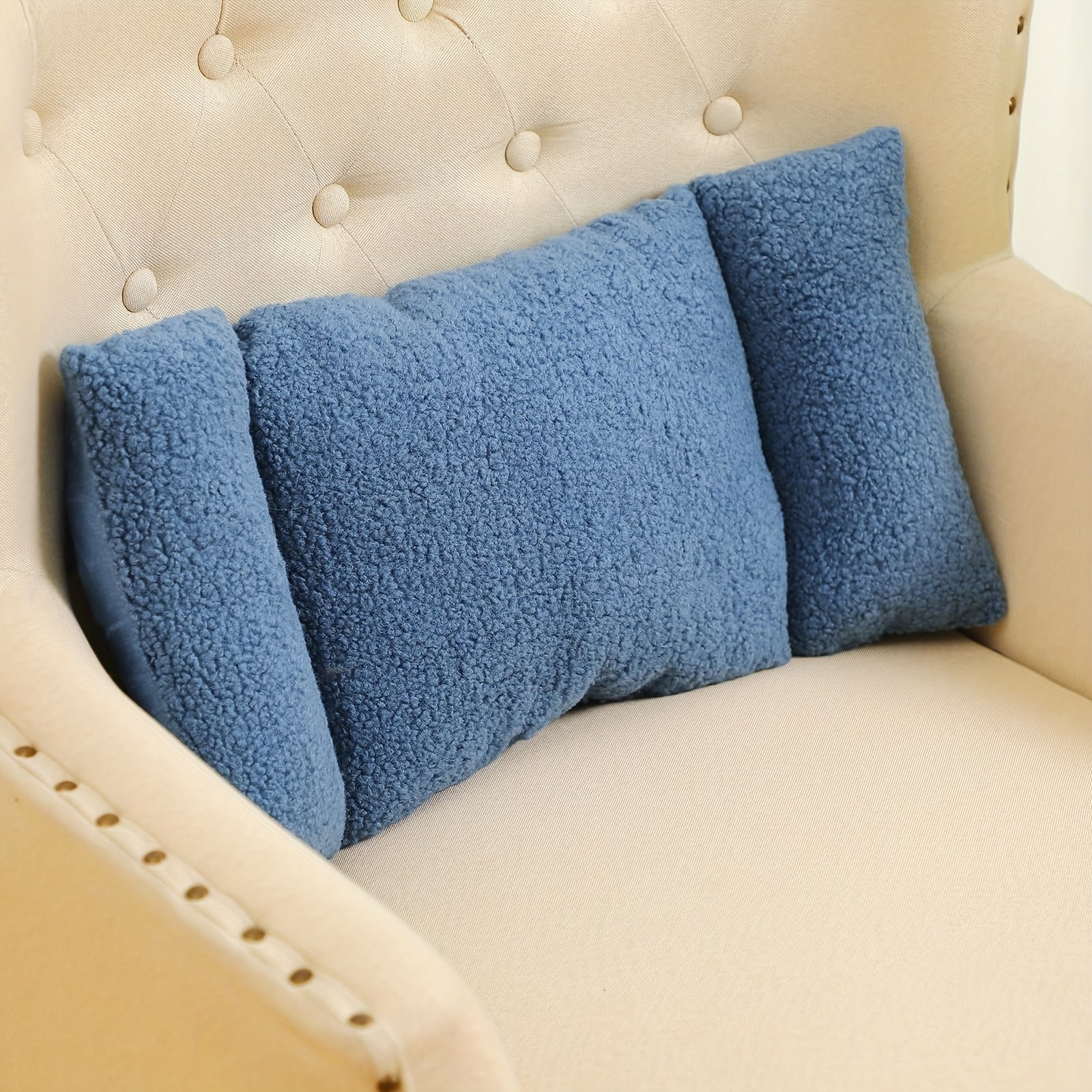 3-Gear Waist Support Pillow for Office Chairs and Sofas - Soft Polyester Knot Back Pad, Designed for Hand Washing, Grey, 3-Gear Adjustable Sitting Comfort Pillow, Home or Office Use