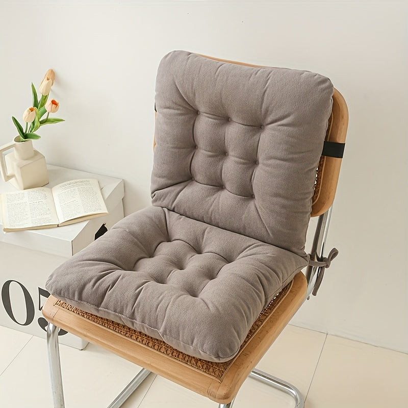 Ergonomic Office Chair Cushion with Lumbar Support - Thick Seat Cushion for Back Relief, Non-Slip Straps, Posture Correction & Pressure Relief - Compatible with Desk, Car, Sofa - Ideal Gift for Home & Office Decor, Desk Chair Cushion, Elastic Binding