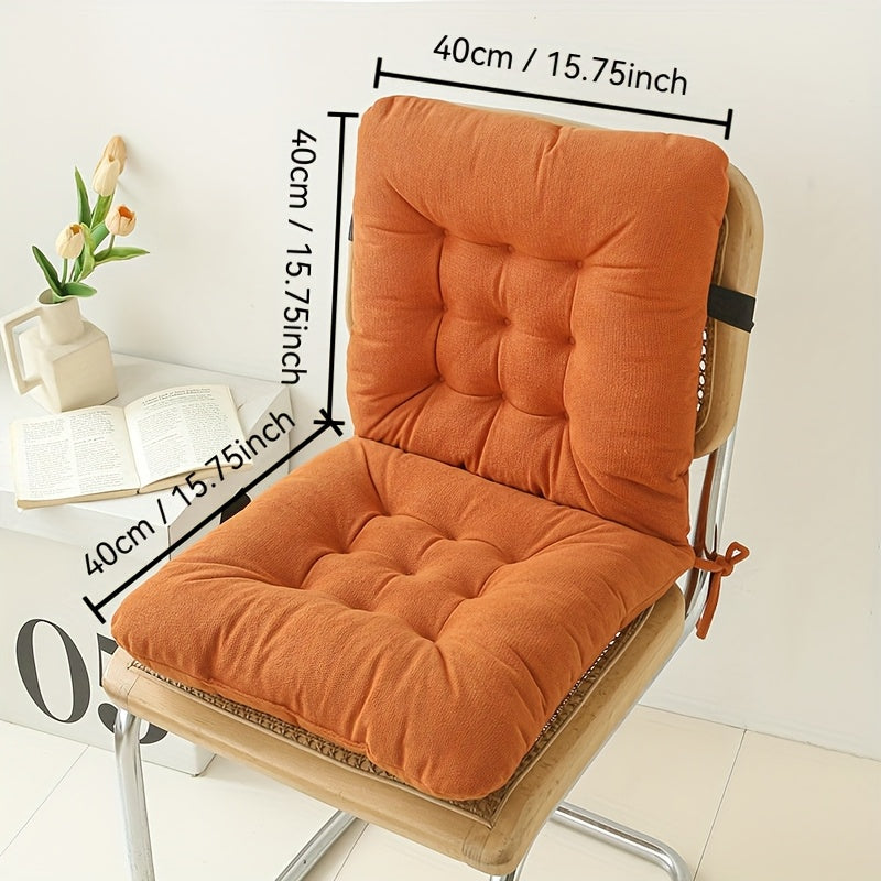 Ergonomic Office Chair Cushion with Lumbar Support - Thick Seat Cushion for Back Relief, Non-Slip Straps, Posture Correction & Pressure Relief - Compatible with Desk, Car, Sofa - Ideal Gift for Home & Office Decor, Desk Chair Cushion, Elastic Binding