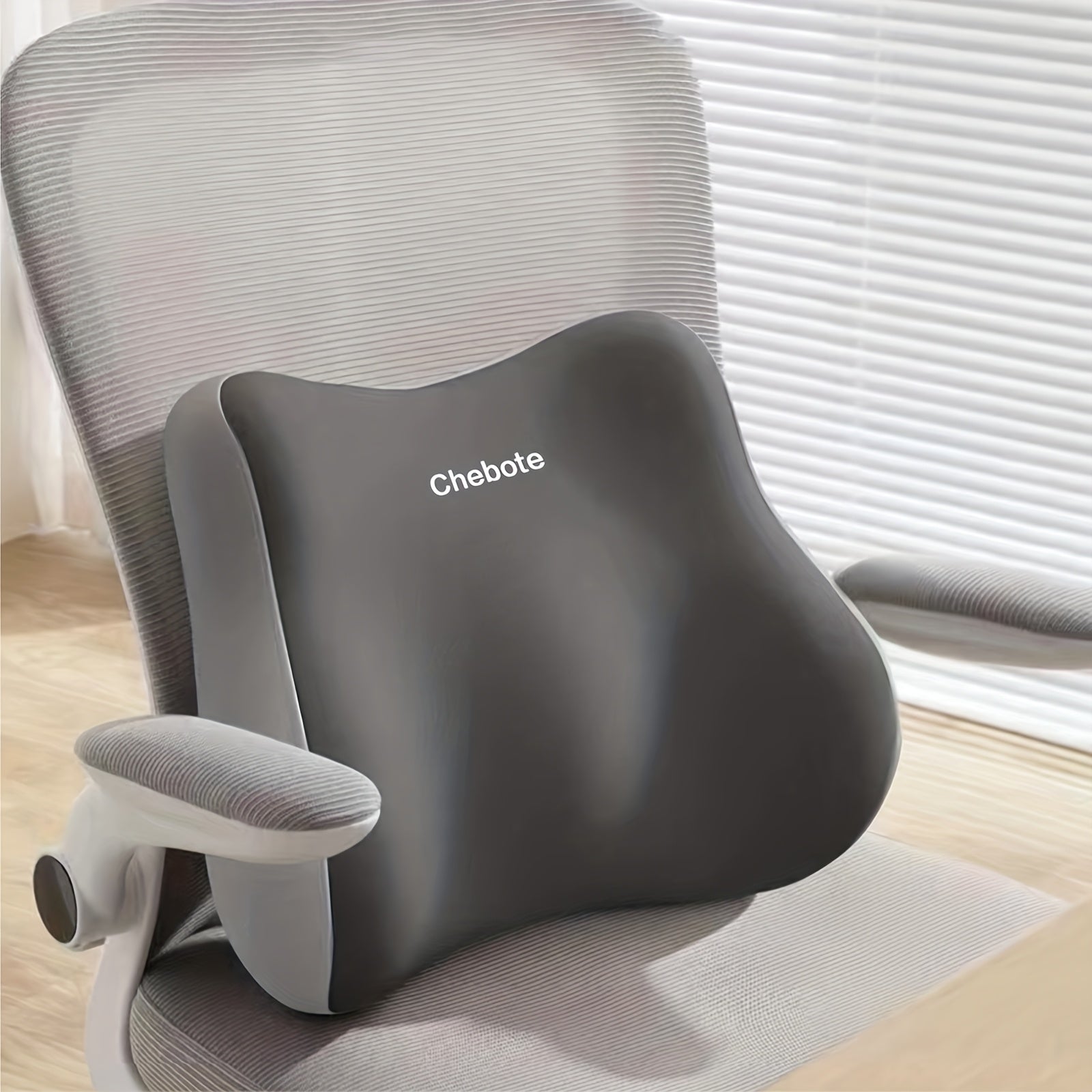Ergonomic Lumbar Support Pillow with Memory Foam - Posture Corrector Cushion for Lower Back Pain Relief, Office Chair & Car Seat - Portable, Machine Washable, Lightweight Lumbar Pad with Contoured Design - Desk, Car, Home Office Use - Ideal for Prolonged