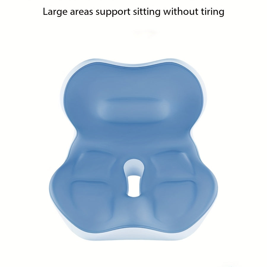 Memory Foam Backrest Cushion with Back Support, Hollow And Breathable, Hemorrhoid Cushion And Buttock Cushion, Ergonomically Designed, Suitable for Office Use, Suitable for All Seasons.