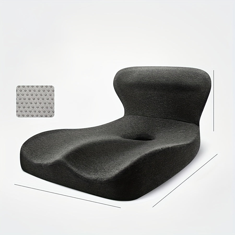 Ergonomic Office Chair Cushion with Lumbar Support - Extra Wide Seat Pad, Memory Technology, Anti-Hemorrhoids & Breathable Design, for Home, Car, Desk - Posture Correction & Hip Alignment - (5 Colors Available), Seat Cushion for Chair, Home Seating