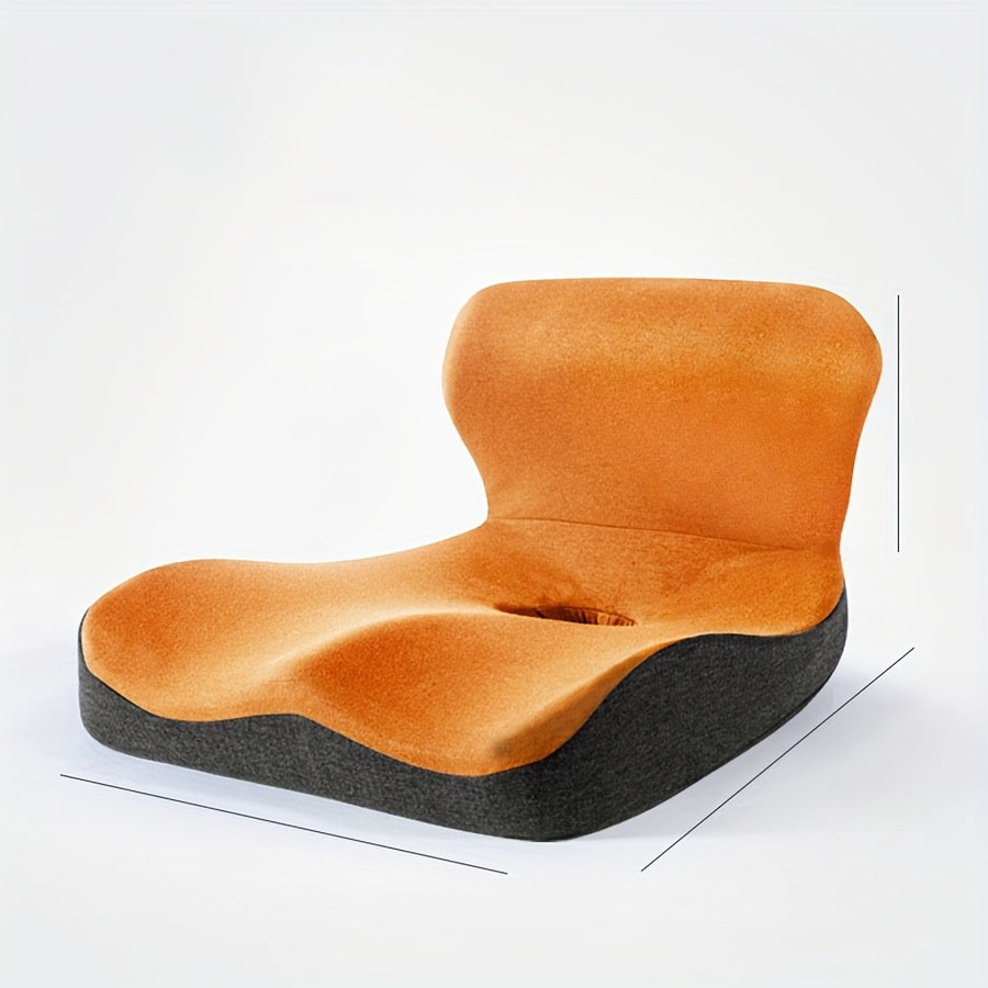 Ergonomic Office Chair Cushion with Lumbar Support - Extra Wide Seat Pad, Memory Technology, Anti-Hemorrhoids & Breathable Design, for Home, Car, Desk - Posture Correction & Hip Alignment - (5 Colors Available), Seat Cushion for Chair, Home Seating