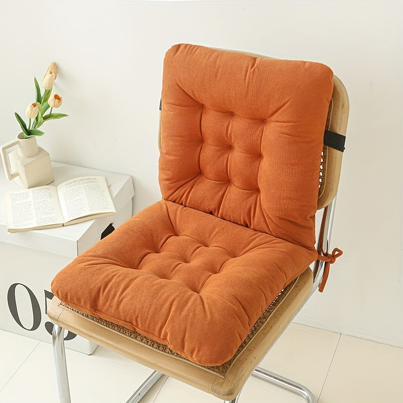 Ergonomic Office Chair Cushion with Lumbar Support - Thick Seat Cushion for Back Relief, Non-Slip Straps, Posture Correction & Pressure Relief - Compatible with Desk, Car, Sofa - Ideal Gift for Home & Office Decor, Desk Chair Cushion, Elastic Binding