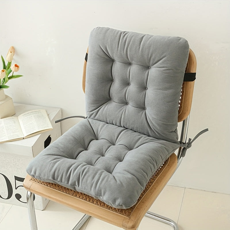 Ergonomic Office Chair Cushion with Lumbar Support - Thick Seat Cushion for Back Relief, Non-Slip Straps, Posture Correction & Pressure Relief - Compatible with Desk, Car, Sofa - Ideal Gift for Home & Office Decor, Desk Chair Cushion, Elastic Binding