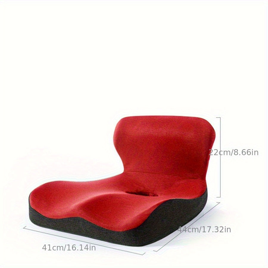 Ergonomic Office Chair Cushion with Lumbar Support - Extra Wide Seat Pad, Memory Technology, Anti-Hemorrhoids & Breathable Design, for Home, Car, Desk - Posture Correction & Hip Alignment - (5 Colors Available), Seat Cushion for Chair, Home Seating