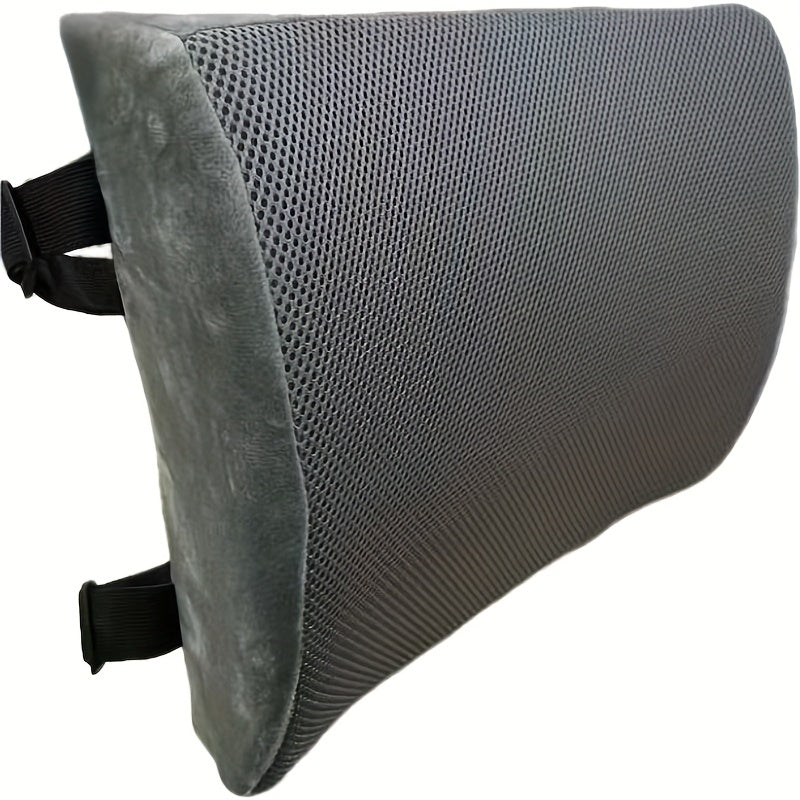 ComfiLife Lumbar Support Back Pillow Office Chair and Car Seat Cushion - Memory Foam with Adjustable Strap and Breathable