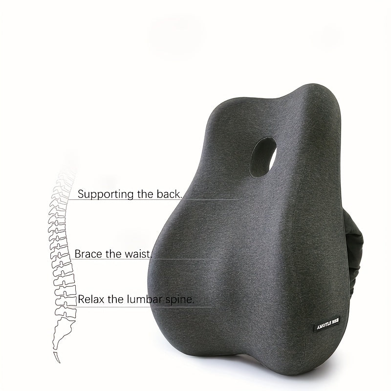 Ergonomic Back And Buttocks Cushion, Suitable for Office Chairs, Car Seats, Wheelchairs, Desks, And Gaming.