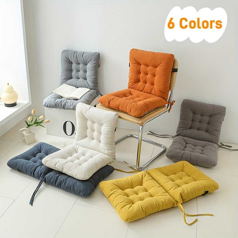 Ergonomic Office Chair Cushion with Lumbar Support - Thick Seat Cushion for Back Relief, Non-Slip Straps, Posture Correction & Pressure Relief - Compatible with Desk, Car, Sofa - Ideal Gift for Home & Office Decor, Desk Chair Cushion, Elastic Binding