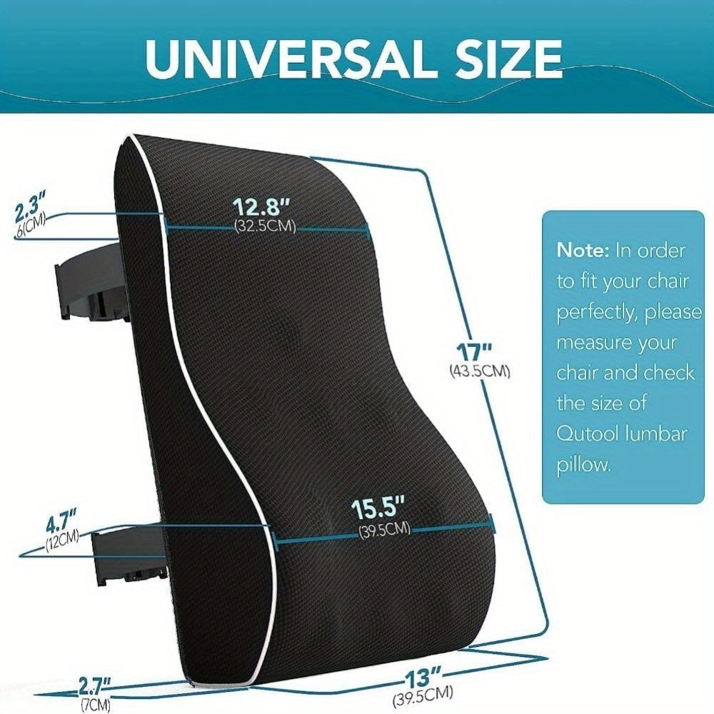 Office Lumbar Support, The Savior for Those Who Sit for Long Periods! Slow-Rebound Lumbar Cushion, Super Comfortable for Lower Back Support, Ergonomic Waist Pillow, Conforms And Supports, Say Goodbye to Back.