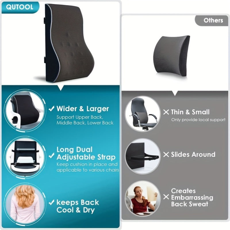 Lumbar Pillow, Slow Rebound Lumbar Cushion, Office Sedentary Essential, Household And Car Use