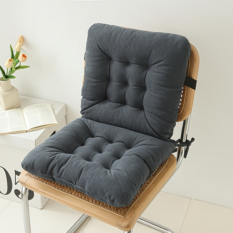 Ergonomic Office Chair Cushion with Lumbar Support - Thick Seat Cushion for Back Relief, Non-Slip Straps, Posture Correction & Pressure Relief - Compatible with Desk, Car, Sofa - Ideal Gift for Home & Office Decor, Desk Chair Cushion, Elastic Binding