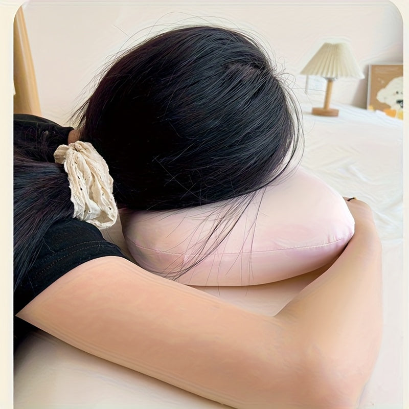 An Ergonomic Lumbar Support Pillow - Suitable for Office Breaks, Gaming Chair Rest, Study Relaxation, and Driving Fatigue - Machine Washable Minimalist Comfort Cushion, Portable Design, Sturdy Construction, Durable Polyester, Remote Workers