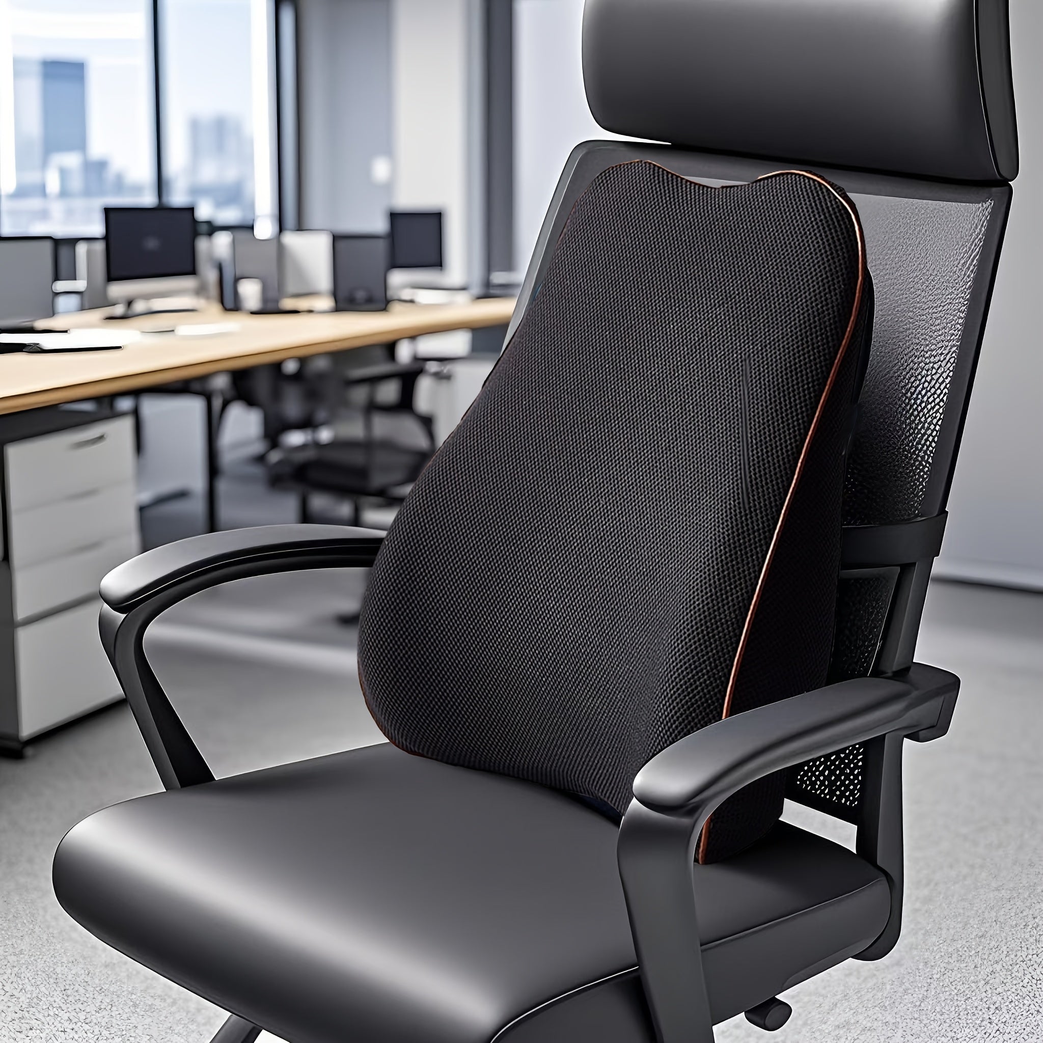 Lumbar Pillow, Office Chair Lumbar Back Support Pillow, Car Lumbar Pillow Backrest Chair Pad, It Makes Your Office Work More Comfortable