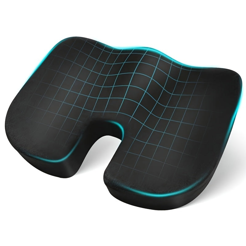 2pcs/set of memory slow rebound cushion, suitable for office chair cushion, car booster cushion, etc., 1 waist support cushion + 1 dining chair cushion, back support car office cushion